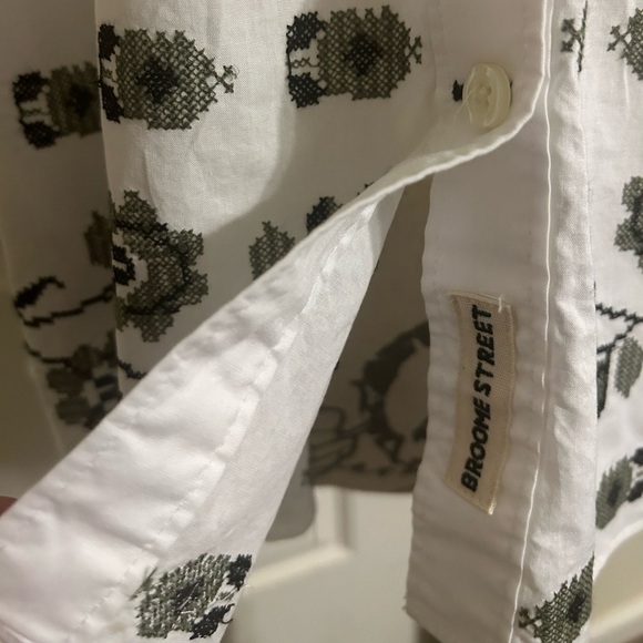 Kate Spade ♠️ embroidered poplin shirt - Picture 3 of 6